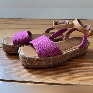 Joie Romanna Sandals Pink 6 platform espadrilles